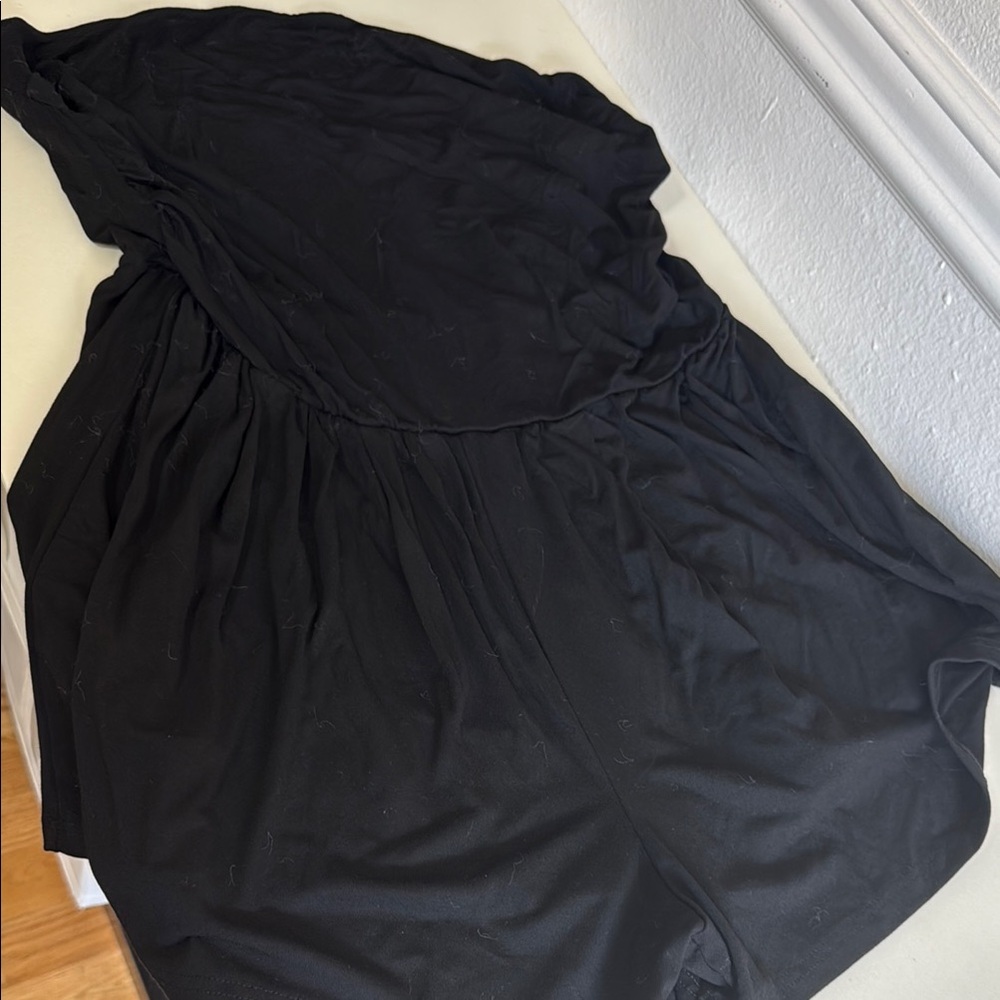 Elegant Black strapless romper